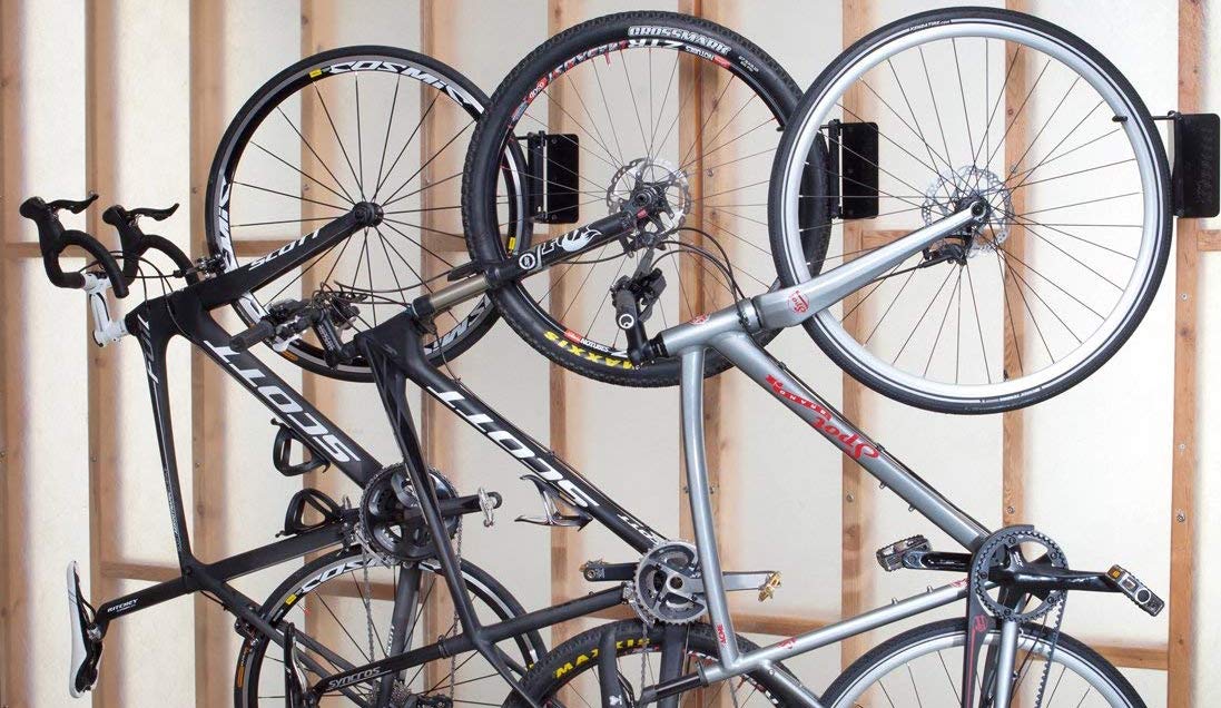 space saving bike wall mount