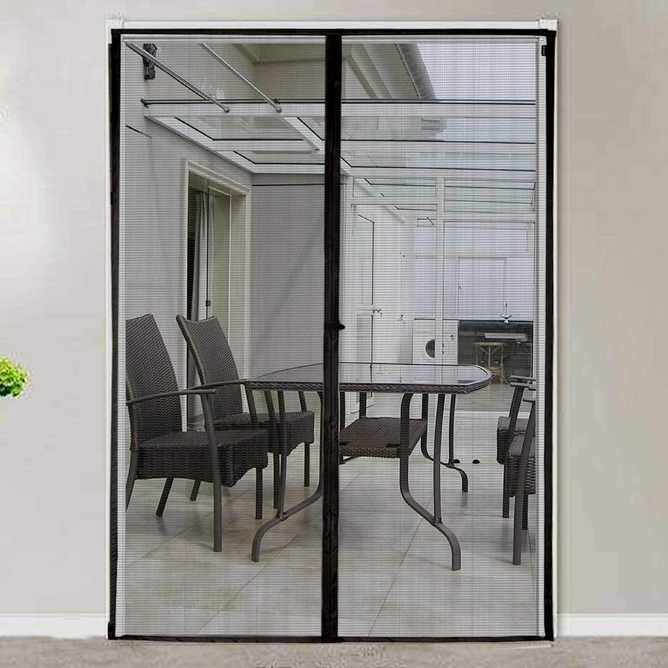 french doors magnetic screen